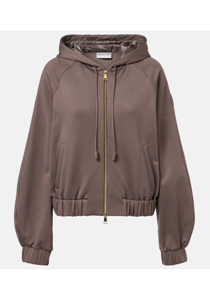 Moncler Jersey zip-up hoodie