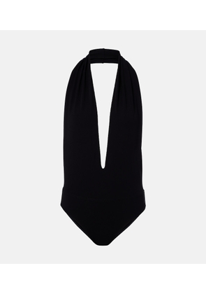 Gucci Halterneck open-back jersey bodysuit