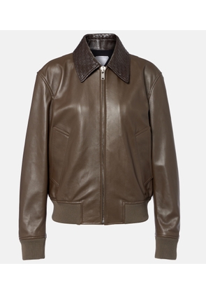 Bottega Veneta Intrecciato leather blouson jacket