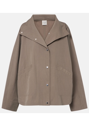 Toteme Oversized cotton-blend jacket