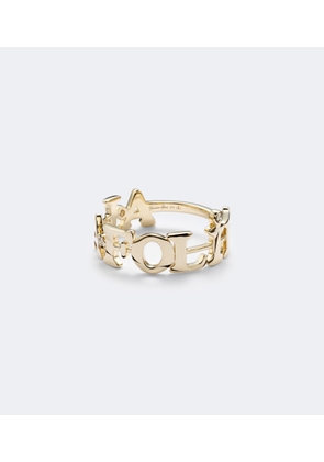 Yvonne Leon A La Folie 9kt gold ring with diamonds
