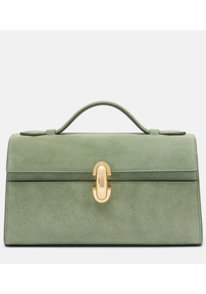 Savette Symmetry Pochette Small suede top-handle bag