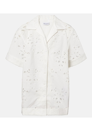 Rebecca Vallance Artesan broderie anglaise cotton-blend shirt
