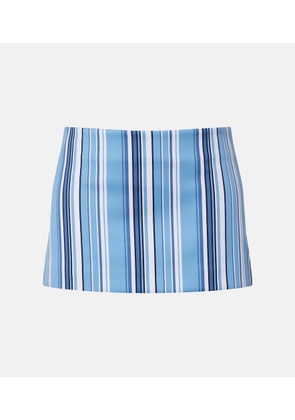 The Frankie Shop Hera striped cotton-blend miniskirt
