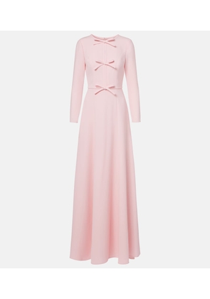 Carolina Herrera Bow-detail crepe gown