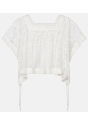 Doen Vennette cropped lace top