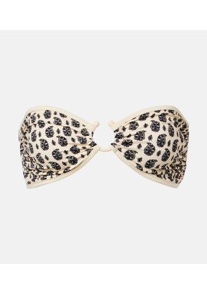 Johanna Ortiz Printed bikini top