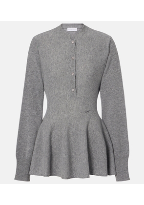 Stella McCartney Peplum virgin wool top