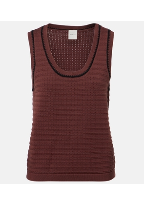 Varley Gideon pointelle cotton tank top