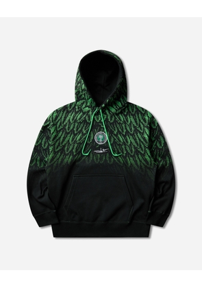 Nigeria x Slawn Fleece Hoodie Black / Poison Green