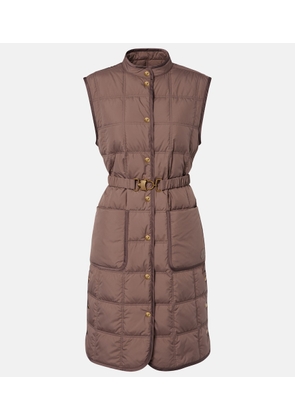 Moncler Cygnette belted quilted down vest