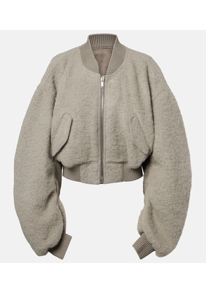 Rick Owens Secchia alpaca and wool-blend bomber jacket
