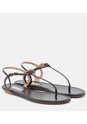 Aquazzura Almost Bare leather thong sandals