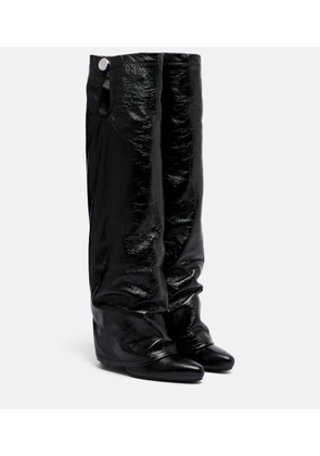 The Attico Leon patent leather knee-high boots