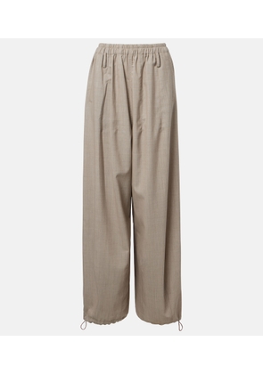 The Frankie Shop Oakdale virgin wool wide-leg pants