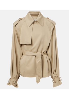 The Frankie Shop Elva twill trench coat