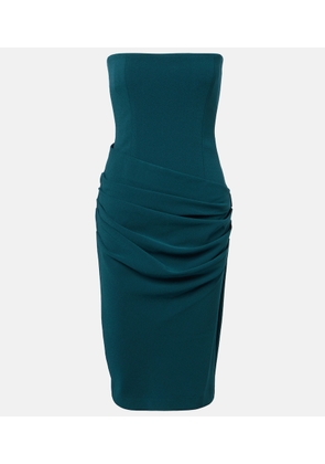 Alex Perry Gathered bustier dress