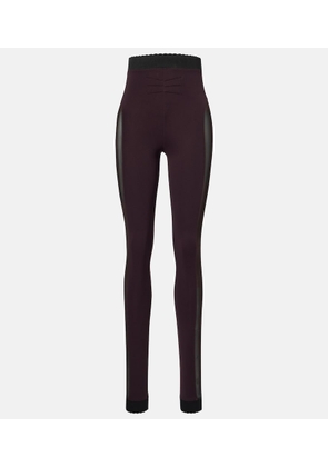 The Attico Paneled leggings