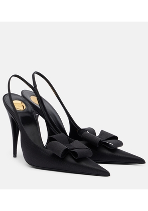Saint Laurent Tea bow-detail slingback pumps