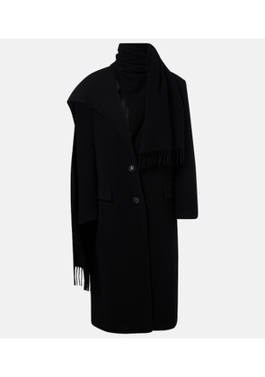 The Attico Scarf-detail wool and cashmere coat