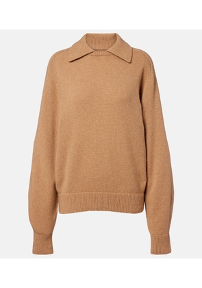 Khaite Jackson wool and cashmere polo sweater