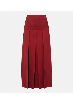 Alaia Pleated midi skirt
