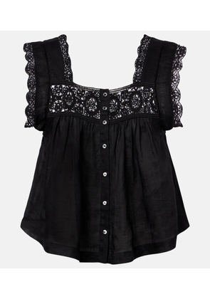 Citizens of Humanity Mia lace-trimmed top