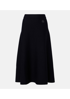 Moncler Wool-blend midi skirt