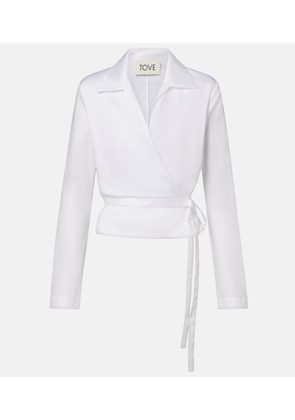 Tove Bronte cotton wrap top