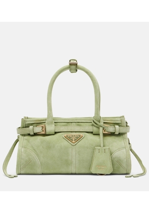 Prada Prada Bonnie Mini suede top-handle bag