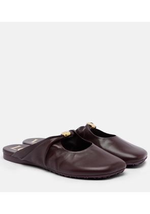 Loewe Pebble Soft leather mules