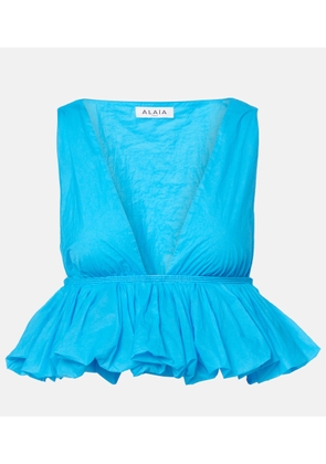 Alaia Gathered crop top