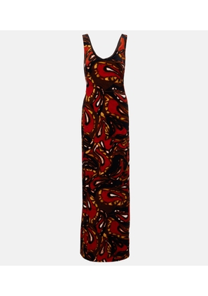 Dries Van Noten Debant printed cotton-blend maxi dress