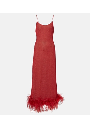 Oseree Lumiere Plumage maxi dress