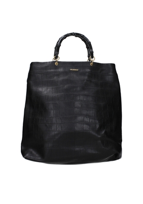 Jil Sander Black Leather Handbag