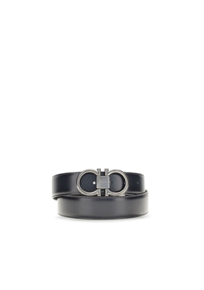 Ferragamo Blue Calf Leather Bos Taurus Regular Belt - 100 cm / 40 Inches