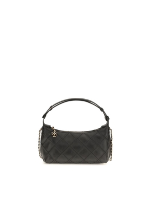 Tory Burch Black Lamb Ovis Aries Aries Clutch Bag