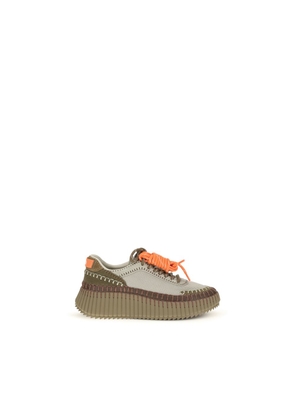 Chloé Bicolor Polyurethane Athletic Sneakers - EU36/US6