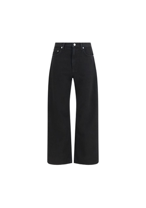 Haikure Black Cotton Straight-Leg Jeans - W25