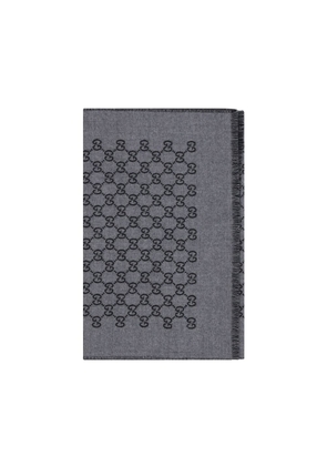 Gucci Gray Wool Oves Aries Scarf