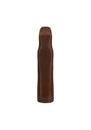 Self-Portrait Brown Polyester Cocktail Dress - 10