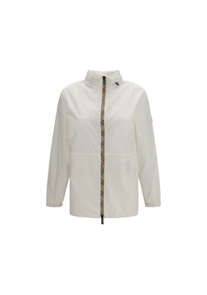 Burberry White Polyamide Shell Jacket - M