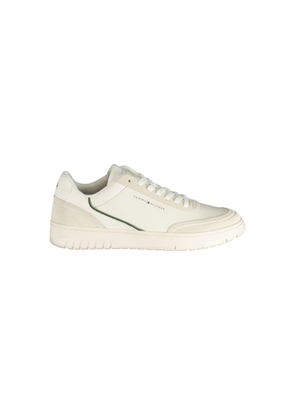 Tommy Hilfiger White Polyurethane Men's Sneaker - EU40/US7