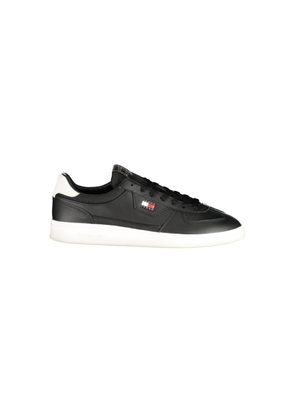 Tommy Hilfiger Black Polyurethane Men's Sneaker - EU40/US7