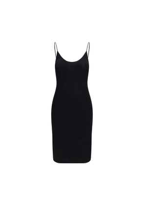 Saint Laurent Black Viscose Cocktail Dress - L