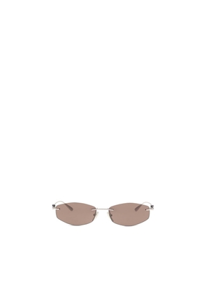 Balenciaga Silver Metal Sunglasses
