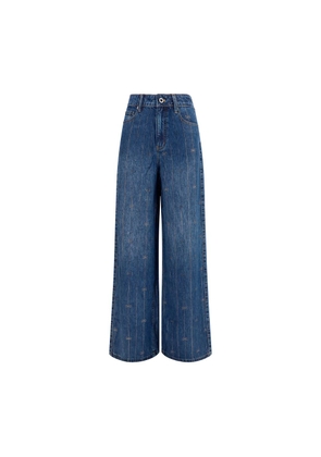 Self-Portrait Blue Lyocell Jeans Denim - W25