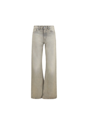 Our Legacy Gray Cotton Straight-Leg Jeans - W25