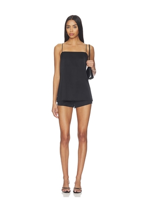 ALL THE WAYS Gertrude Short Set in Black. Size XS. Also in S, M, L, XL.