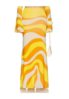 Cala de la Cruz Halia Skirt in Yellow. Size M. Also in L.